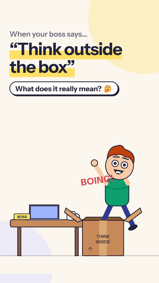 think outside the box